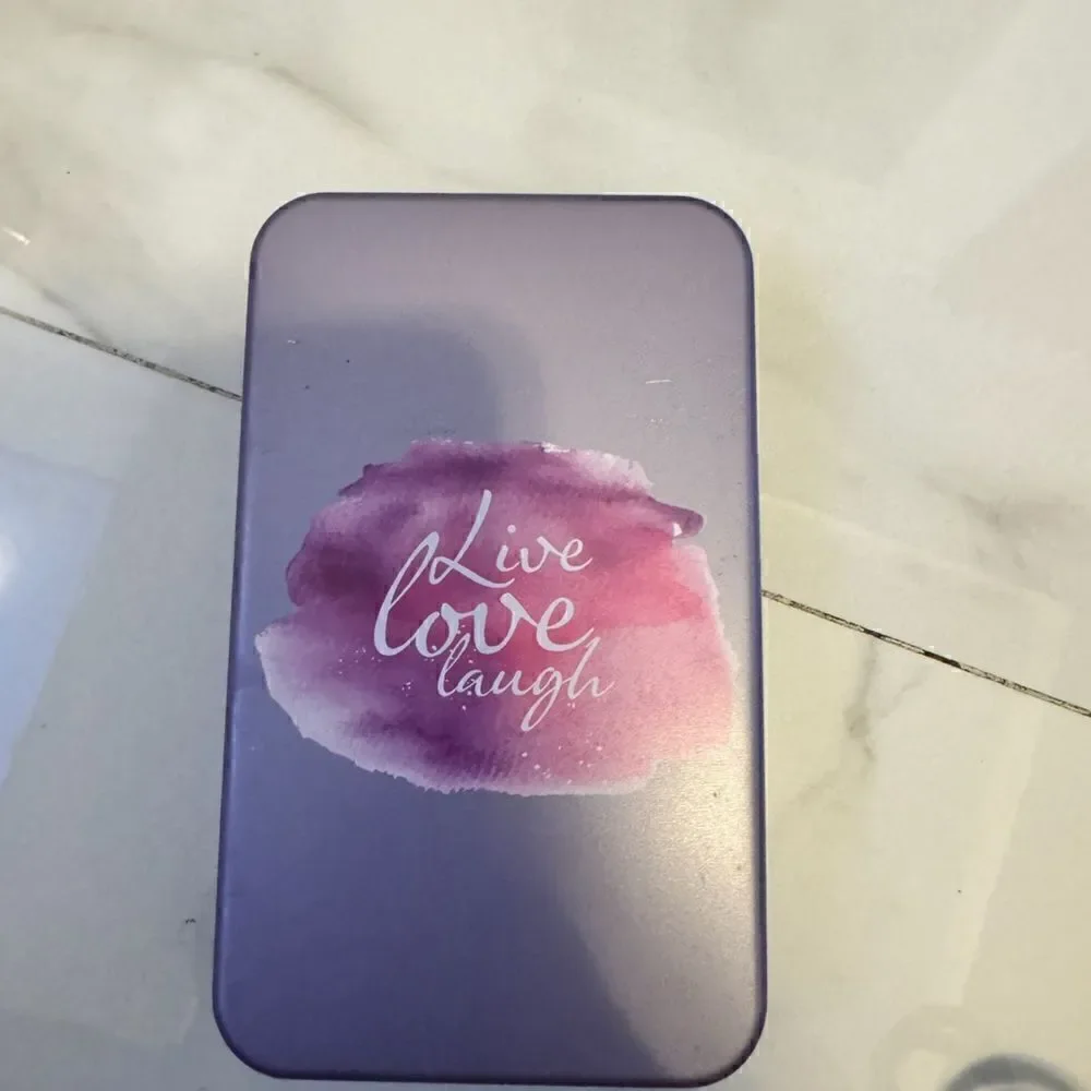 Purple Make-up box with brushes #16